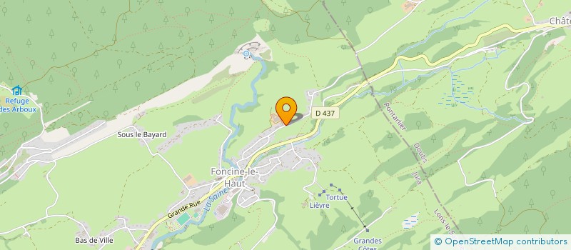 localisation de l'entreprise GROUPEMENT AGRICOLE D'EXPLOITATION EN COMMUN RECONNU DU ROCHERET à FONCINE-LE-HAUT