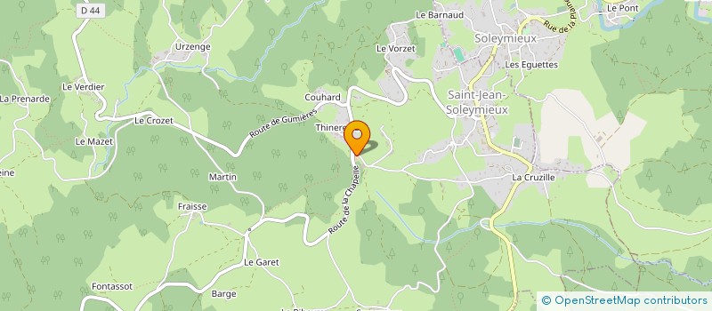 localisation de l'entreprise GROUPEMENT AGRICOLE D'EXPLOITATION EN COMMUN RECONNU DU SUC  SAINT-JEAN-SOLEYMIEUX