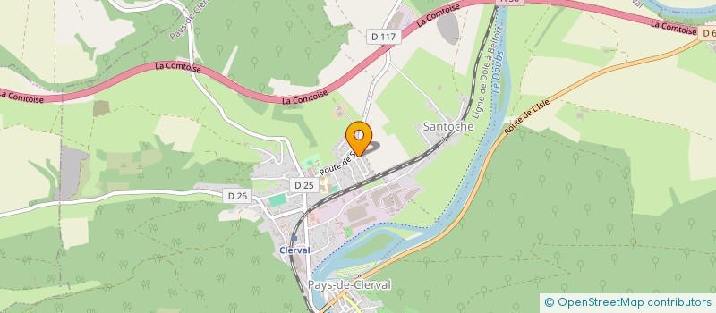 localisation de l'entreprise GROUPEMENT AGRICOLE D'EXPLOITATION EN COMMUN RECONNU DU TEMPS LIBRE à PAYS-DE-CLERVAL