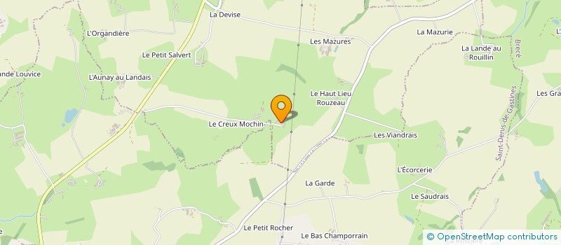 localisation de l'entreprise GROUPEMENT AGRICOLE D'EXPLOITATION EN COMMUN RECONNU DU VERGER  COLOMBIERS-DU-PLESSIS