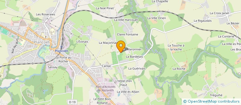 localisation de l'entreprise GROUPEMENT AGRICOLE D'EXPLOITATION EN COMMUN RECONNU ELEVAGE LEBORGNE à PLUDUNO
