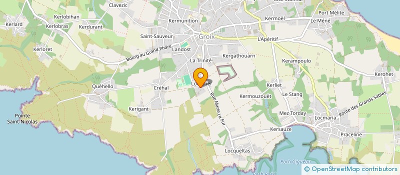 localisation de l'entreprise GROUPEMENT AGRICOLE D'EXPLOITATION EN COMMUN RECONNU FERME DU GRAHO  GROIX