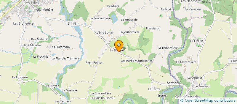 localisation de l'entreprise GROUPEMENT AGRICOLE D EXPLOITATION EN COMMUN RECONNU FRANCOIS à SAINT-PIERRE-DES-NIDS