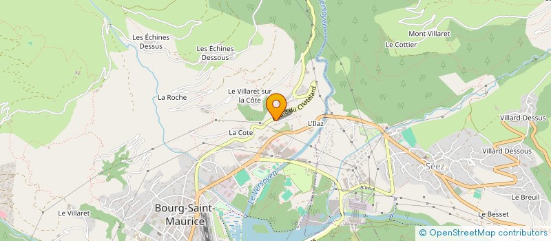 localisation de l'entreprise GROUPEMENT AGRICOLE D'EXPLOITATION EN COMMUN RECONNU FRILLOMB à BOURG-SAINT-MAURICE