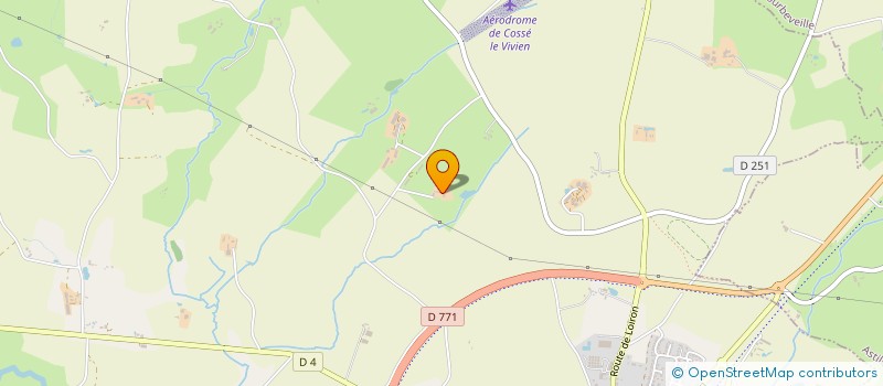 localisation de l'entreprise GROUPEMENT AGRICOLE D'EXPLOITATION EN COMMUN RECONNU GAMBERT à COSSE-LE-VIVIEN