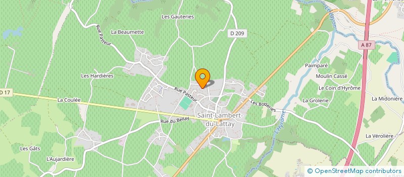 localisation de l'entreprise GROUPEMENT AGRICOLE D'EXPLOITATION EN COMMUN RECONNU GERMON-GIRARD OU PAR ABREVIATION GAEC RECONNU GERMON-GIRARD à CHEMILLE-EN-ANJOU
