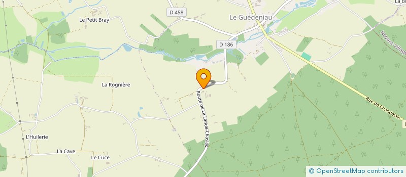 localisation de l'entreprise GROUPEMENT AGRICOLE D'EXPLOITATION EN COMMUN RECONNU GRISNEDENT  BAUGE-EN-ANJOU