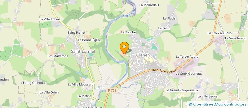localisation de l'entreprise GROUPEMENT AGRICOLE D'EXPLOITATION EN COMMUN RECONNU HAMONIAUX  CREHEN
