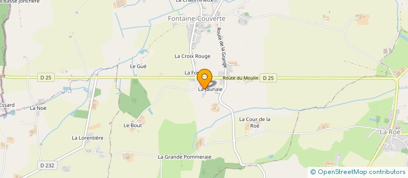 localisation de l'entreprise GROUPEMENT AGRICOLE D'EXPLOITATION EN COMMUN RECONNU HARMAUNY à LA ROE