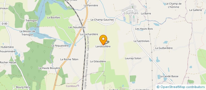 localisation de l'entreprise GROUPEMENT AGRICOLE D'EXPLOITATION EN COMMUN RECONNU HARMONIE à LOURMAIS