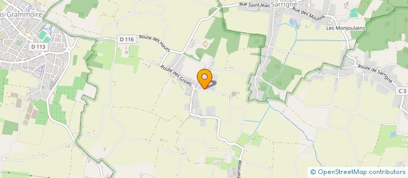 localisation de l'entreprise GROUPEMENT AGRICOLE D'EXPLOITATION EN COMMUN RECONNU HERVE à LOIRE-AUTHION