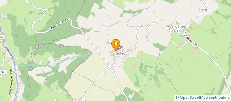 localisation de l'entreprise GROUPEMENT AGRICOLE D'EXPLOITATION EN COMMUN RECONNU JEANTET  THESY