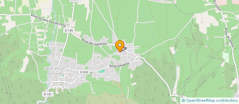 localisation de l'entreprise GROUPEMENT AGRICOLE D'EXPLOITATION EN COMMUN RECONNU JOUVE RAUX à SAINT-VICTOR-LA-COSTE
