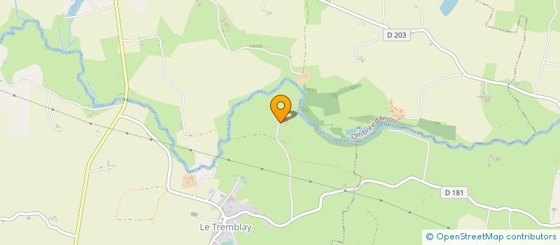 localisation de l'entreprise GROUPEMENT AGRICOLE D'EXPLOITATION EN COMMUN RECONNU L.G BIO à OMBREE D'ANJOU