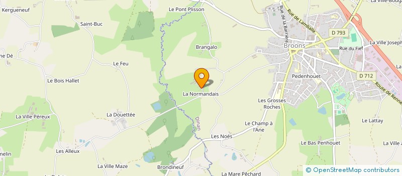 localisation de l'entreprise GROUPEMENT AGRICOLE D'EXPLOITATION EN COMMUN RECONNU LA ROSETTE à BROONS