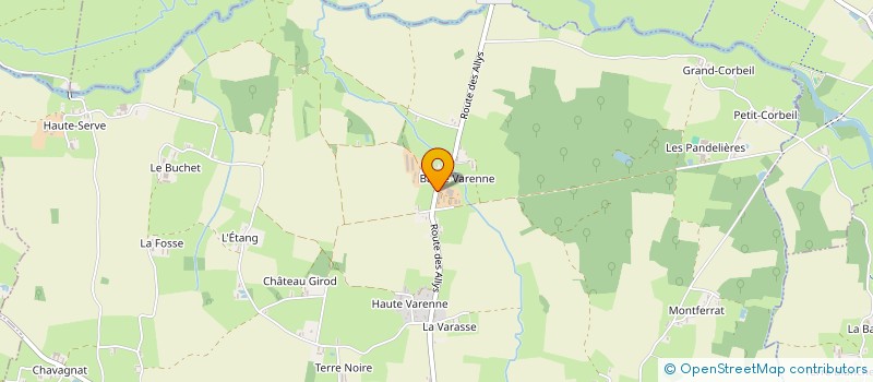 localisation de l'entreprise GROUPEMENT AGRICOLE D'EXPLOITATION EN COMMUN RECONNU LA SAULSAIE-VARENNES  SAINT-JEAN-SUR-REYSSOUZE