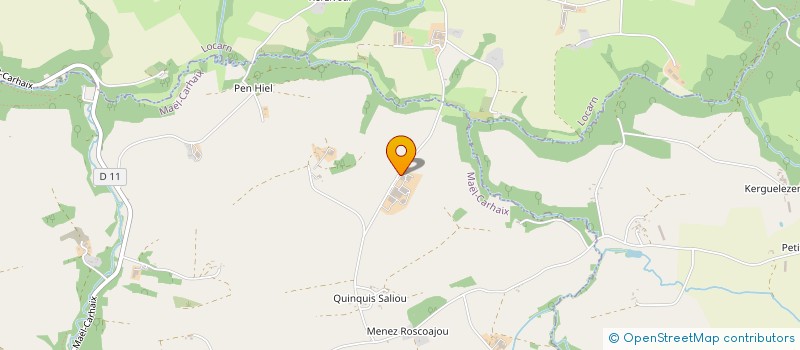 localisation de l'entreprise GROUPEMENT AGRICOLE D'EXPLOITATION EN COMMUN RECONNU LA VALLEE DU PLESSIS à MAEL-CARHAIX