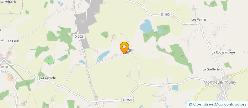localisation de l'entreprise GROUPEMENT AGRICOLE D'EXPLOITATION EN COMMUN RECONNU LANDAIS à MONTREUIL-POULAY