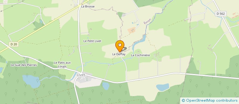 localisation de l'entreprise GROUPEMENT AGRICOLE D EXPLOITATION EN COMMUN RECONNU LE DEFFAY à LIVET