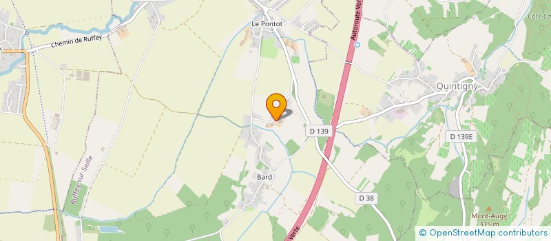 localisation de l'entreprise GROUPEMENT AGRICOLE D'EXPLOITATION EN COMMUN RECONNU LE PAPILLON  RUFFEY-SUR-SEILLE