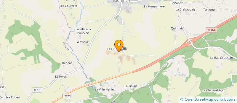 localisation de l'entreprise GROUPEMENT AGRICOLE D'EXPLOITATION EN COMMUN RECONNU LES PIEDS DANS L'HERBE à LAURENAN