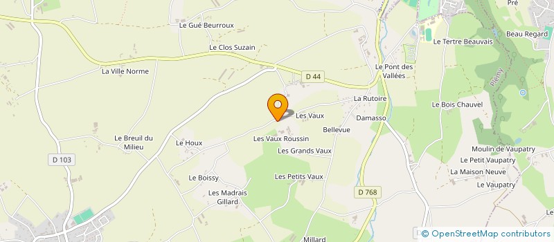 localisation de l'entreprise GROUPEMENT AGRICOLE D'EXPLOITATION EN COMMUN RECONNU LES VAUX ROUSSIN à PLEMY