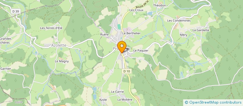 localisation de l'entreprise GROUPEMENT AGRICOLE D'EXPLOITATION EN COMMUN RECONNU LONGERE à PROPIERES