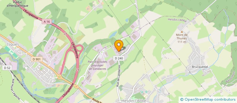 localisation de l'entreprise GROUPEMENT AGRICOLE D'EXPLOITATION EN COMMUN RECONNU MAILLARD à HESDIN L'ABBE