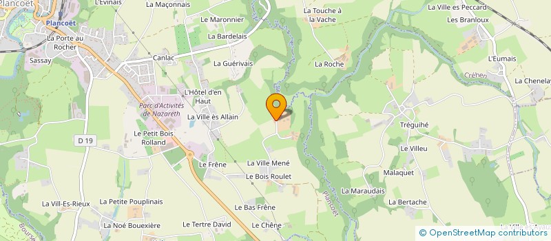localisation de l'entreprise GROUPEMENT AGRICOLE D'EXPLOITATION EN COMMUN RECONNU MARCADE à PLANCOET