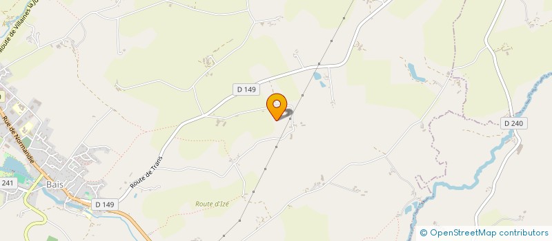 localisation de l'entreprise GROUPEMENT AGRICOLE D EXPLOITATION EN COMMUN RECONNU MARTINEAU-CHAPLET  BAIS