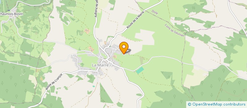 localisation de l'entreprise GROUPEMENT AGRICOLE D'EXPLOITATION EN COMMUN RECONNU MILLET MICKAEL ET CAROLINE  LA MARRE