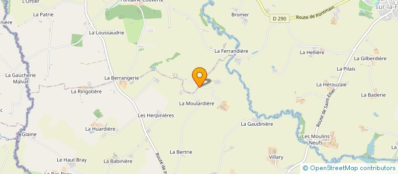 localisation de l'entreprise GROUPEMENT AGRICOLE D EXPLOITATION EN COMMUN RECONNU MIREVIE-SYL à ST ELLIER DU MAINE