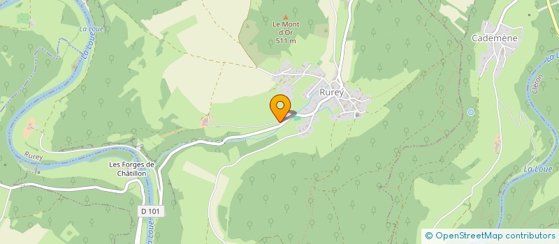 localisation de l'entreprise GROUPEMENT AGRICOLE D'EXPLOITATION EN COMMUN RECONNU MODOUX à RUREY