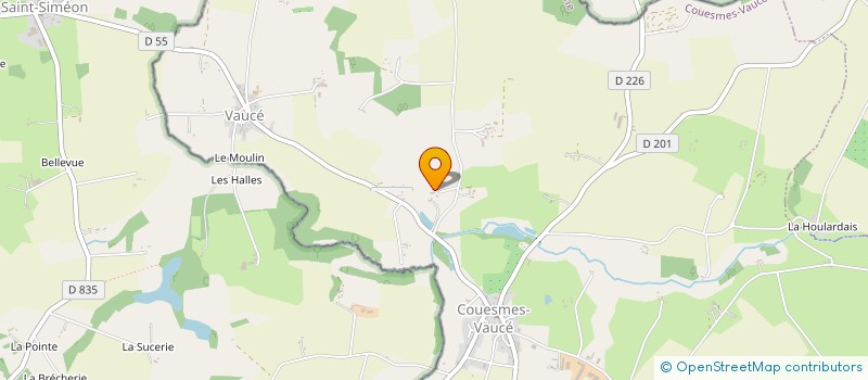 localisation de l'entreprise GROUPEMENT AGRICOLE D'EXPLOITATION EN COMMUN RECONNU MONCORBEAU à COUESMES-VAUCE