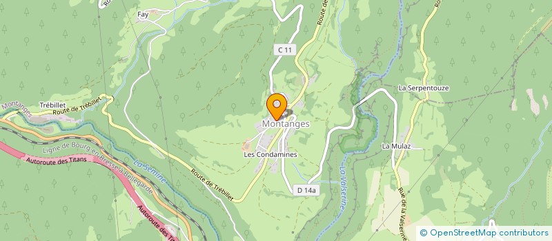 localisation de l'entreprise GROUPEMENT AGRICOLE D'EXPLOITATION EN COMMUN RECONNU MONT DES ANGES à MONTANGES