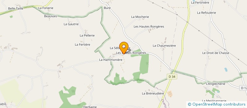 localisation de l'entreprise GROUPEMENT AGRICOLE D EXPLOITATION EN COMMUN RECONNU MORICE  LE HOUSSEAU-BRETIGNOLLES