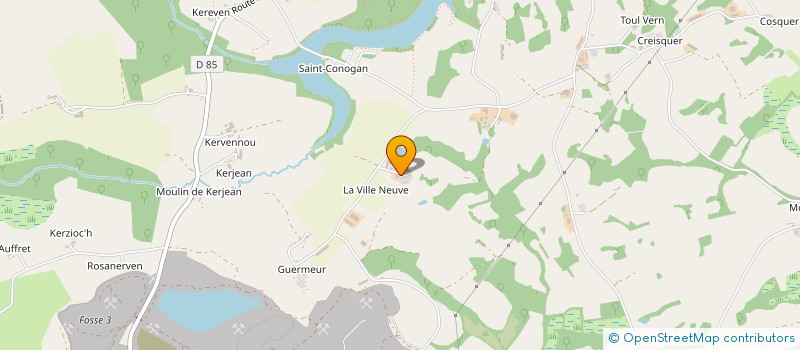 localisation de l'entreprise GROUPEMENT AGRICOLE D'EXPLOITATION EN COMMUN RECONNU PALACE POULETTE à MELLIONNEC