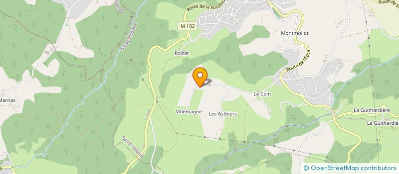 localisation de l'entreprise GROUPEMENT AGRICOLE D'EXPLOITATION EN COMMUN RECONNU PERBET-GAEC PERBET à SAINT-HEAND