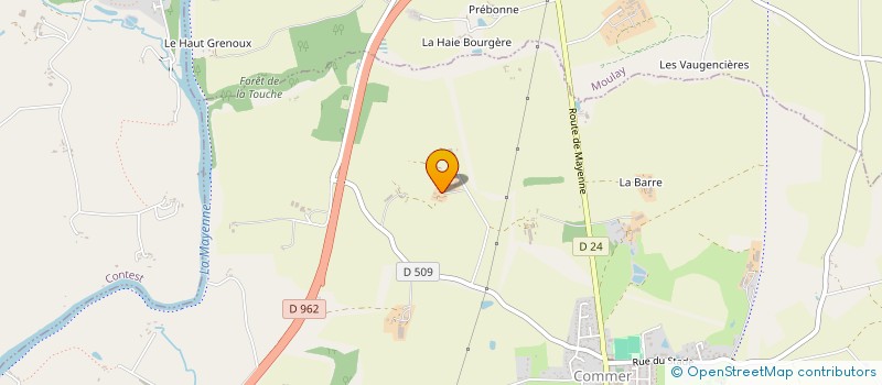 localisation de l'entreprise GROUPEMENT AGRICOLE D'EXPLOITATION EN COMMUN RECONNU PICHOT à COMMER