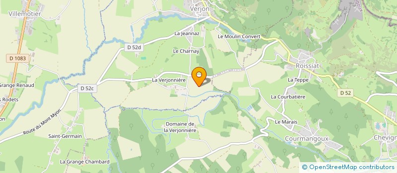 localisation de l'entreprise GROUPEMENT AGRICOLE D'EXPLOITATION EN COMMUN RECONNU PY à VERJON
