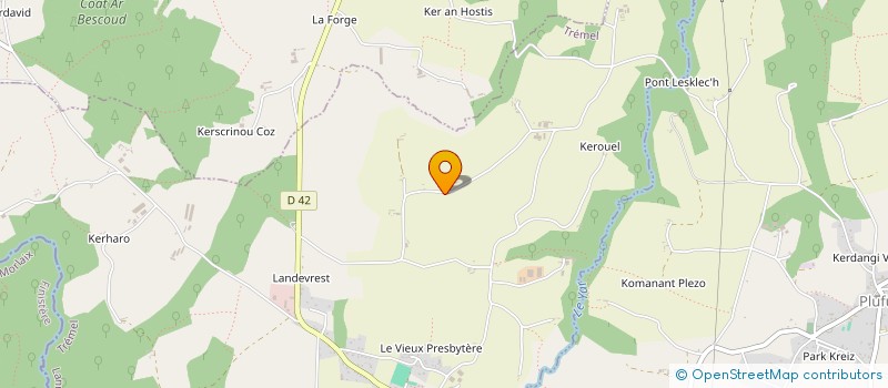 localisation de l'entreprise GROUPEMENT AGRICOLE D'EXPLOITATION EN COMMUN RECONNU QUIGUER à TREMEL