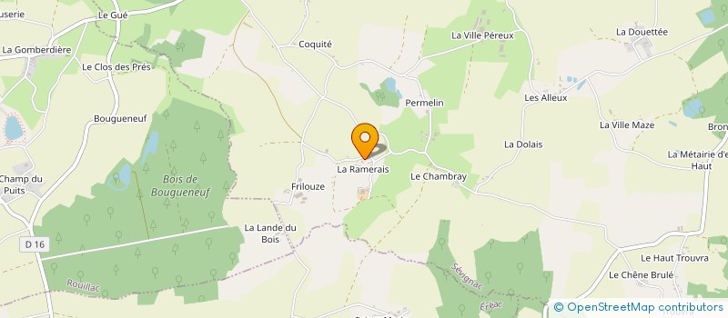 localisation de l'entreprise GROUPEMENT AGRICOLE D'EXPLOITATION EN COMMUN RECONNU RAMERAIS  SEVIGNAC