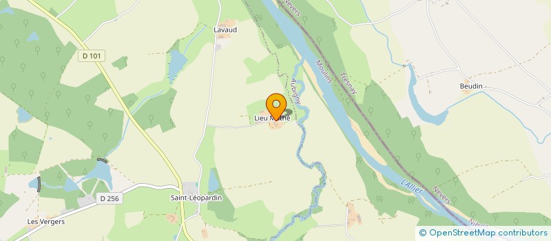 localisation de l'entreprise GROUPEMENT AGRICOLE D'EXPLOITATION EN COMMUN RECONNU RENFORT  SAINT LEOPARDIN D'AUGY