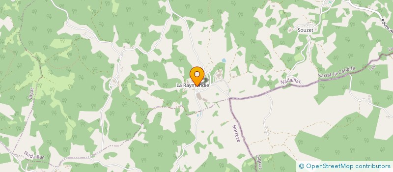localisation de l'entreprise GROUPEMENT AGRICOLE D'EXPLOITATION EN COMMUN RECONNU RHODDE à NADAILLAC