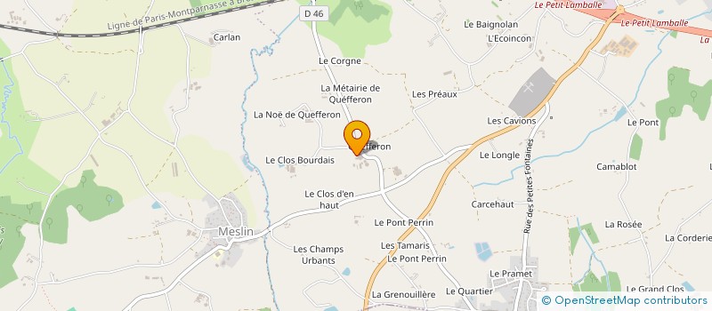 localisation de l'entreprise GROUPEMENT AGRICOLE D'EXPLOITATION EN COMMUN RECONNU ROLA à LAMBALLE-ARMOR