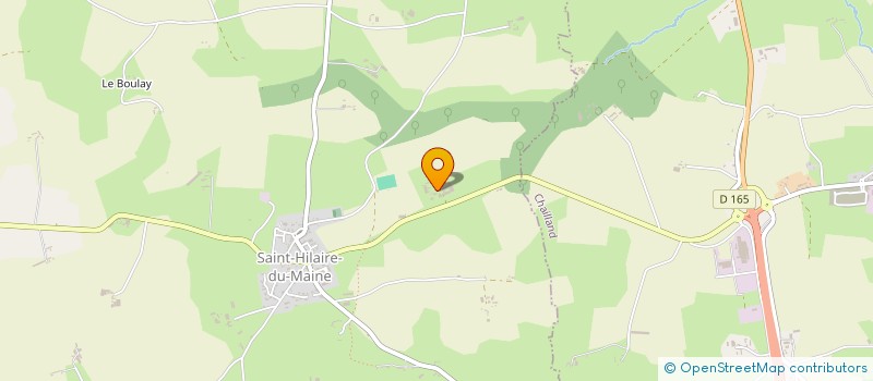 localisation de l'entreprise GROUPEMENT AGRICOLE D'EXPLOITATION EN COMMUN RECONNU RUAULT à SAINT-HILAIRE-DU-MAINE