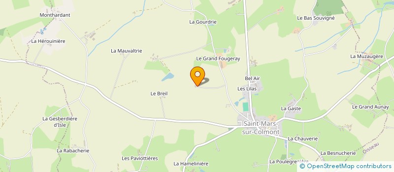 localisation de l'entreprise GROUPEMENT AGRICOLE D EXPLOITATION EN COMMUN RECONNU RUAULT NEZAN à SAINT-MARS-SUR-COLMONT