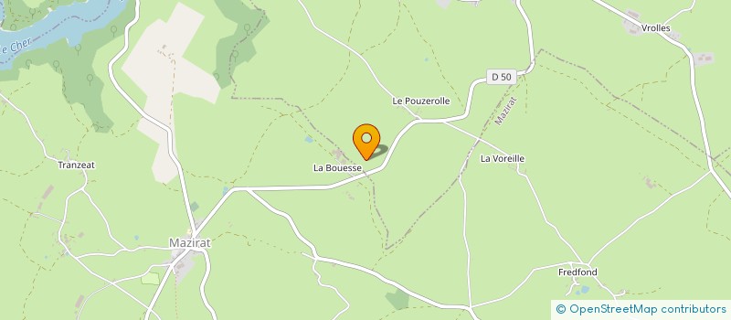 localisation de l'entreprise GROUPEMENT AGRICOLE D'EXPLOITATION EN COMMUN RECONNU SERVANT - CHABANIER  MAZIRAT