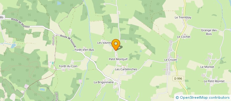 localisation de l'entreprise GROUPEMENT AGRICOLE D EXPLOITATION EN COMMUN RECONNU STE COLOMBE à MARBOZ