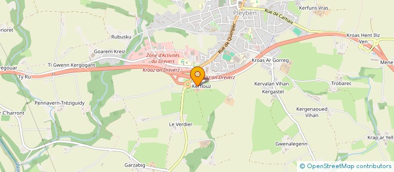 localisation de l'entreprise GROUPEMENT AGRICOLE D'EXPLOITATION EN COMMUN RECONNU STERVINOU à PLEYBEN